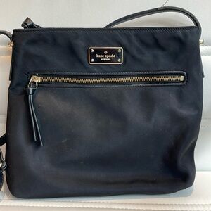 Kate Spade Black Crossbody Bag with Gold Accents